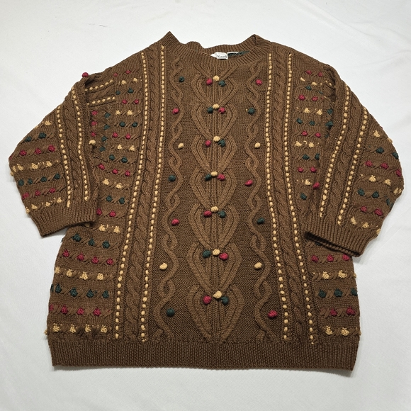 Anne Klein Sweaters - Vintage Anne Klein Brown Sweater